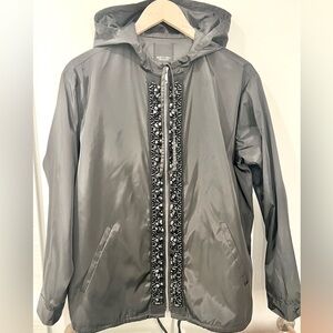 Simply Vera Vera Wang black windbreaker jacket with beaded accents size M